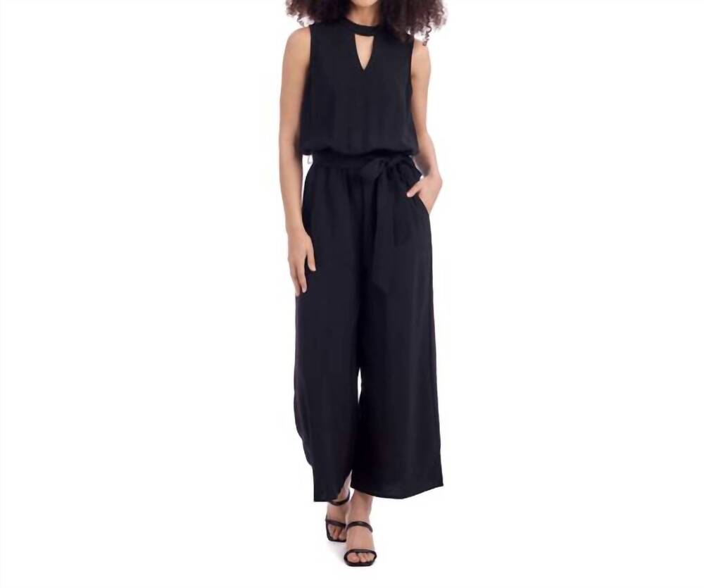NEW MUDPIE bowie sleeveless jumpsuit in black
